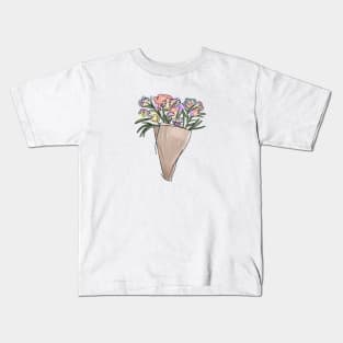 Abstract flowers Kids T-Shirt